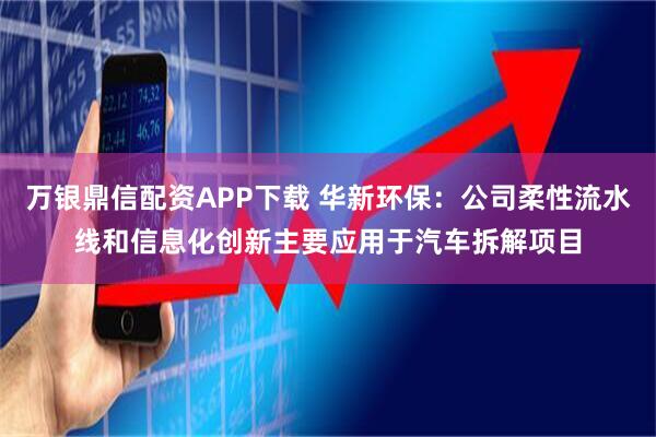 万银鼎信配资APP下载 华新环保：公司柔性流水线和信息化创新主要应用于汽车拆解项目