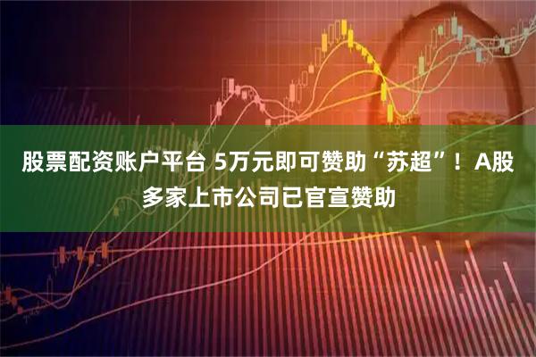 股票配资账户平台 5万元即可赞助“苏超”！A股多家上市公司已官宣赞助